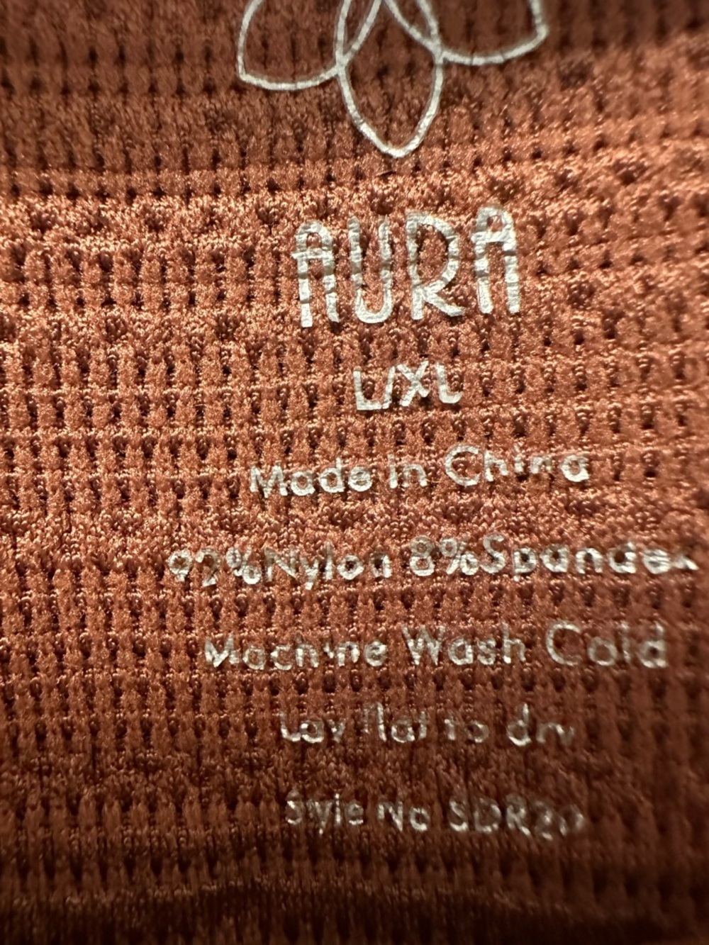 Aura Rust Ribbed Ruched Midi Dress - Picture 6 of 7